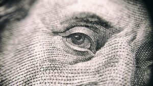 image of dollar bill eye